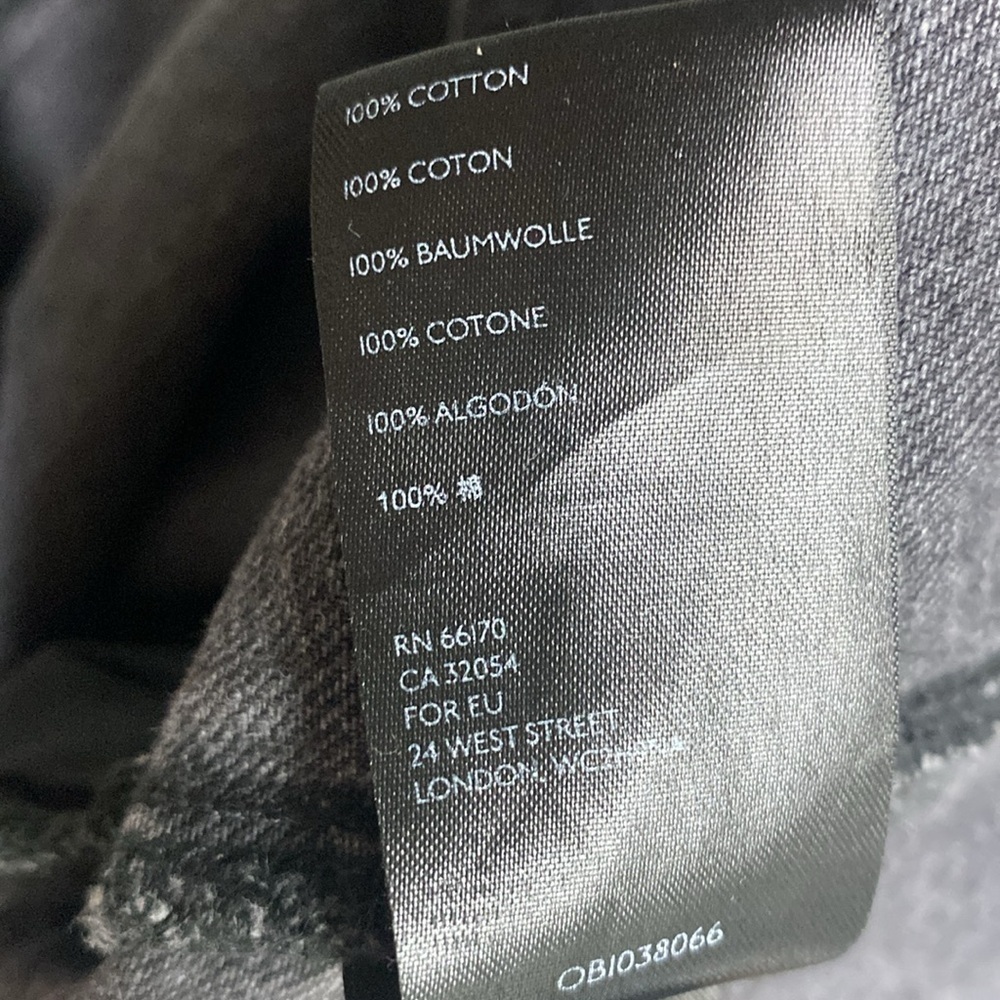PILCRO FOR ANTHROPOLOGIE BUTTON FRONT HIGH WAISTED MINI SKIRT WASHED BLACK DENIM - Picture 12 of 14